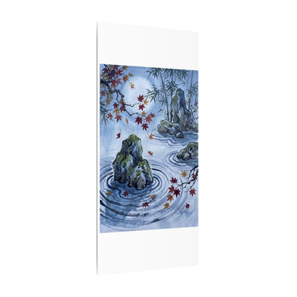 Rock Garden Autumn Canvas Art | Zen Tranquil Design
