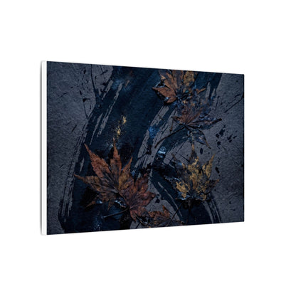 Sophisticated Ink Brushstroke Canvas Art - Dark Texture Dark Japandi