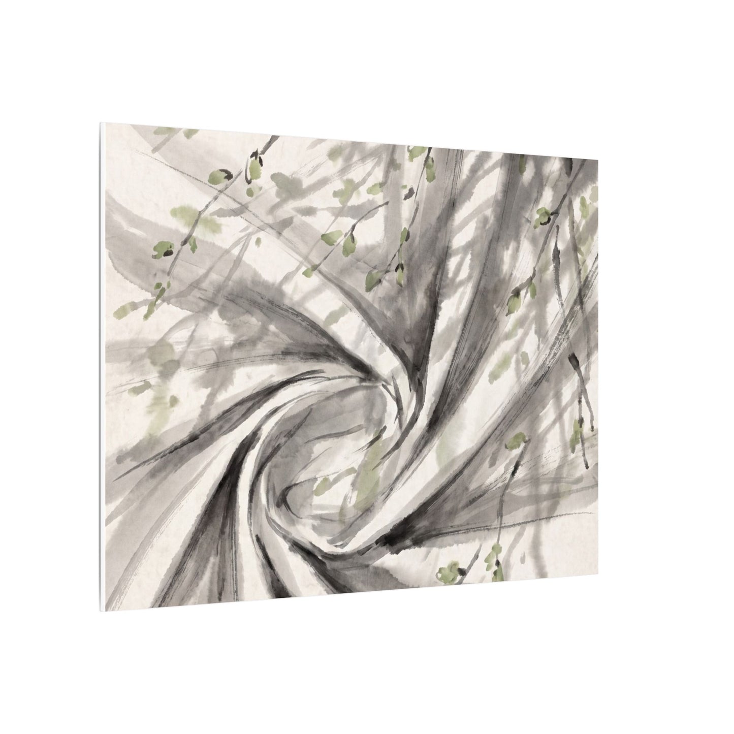 Silk Drape Spring Canvas Art | Zen Contemplative Design