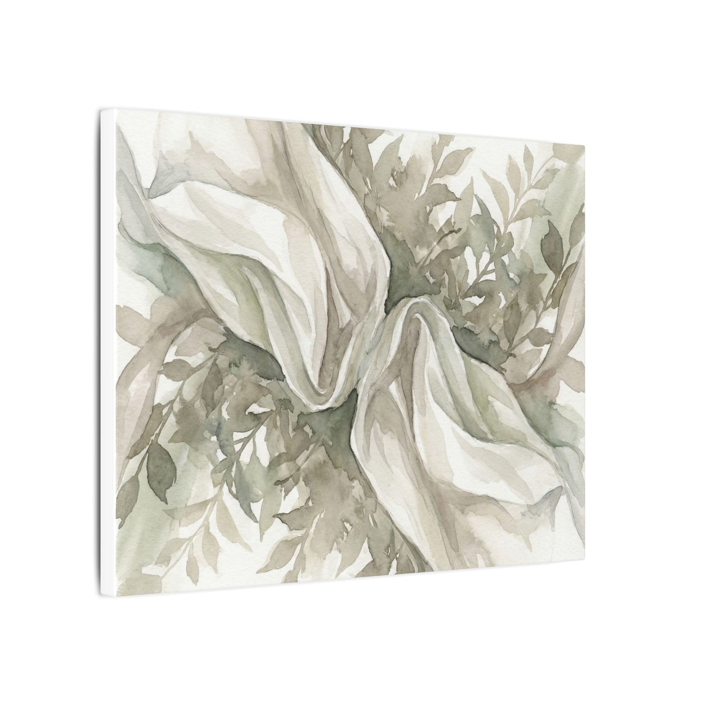 Summer Silk Drape Watercolor Canvas Art | Cozy Decor