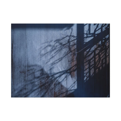 Shadow Play Moody Minimal Canvas Art | Moody Dark Japandi Art