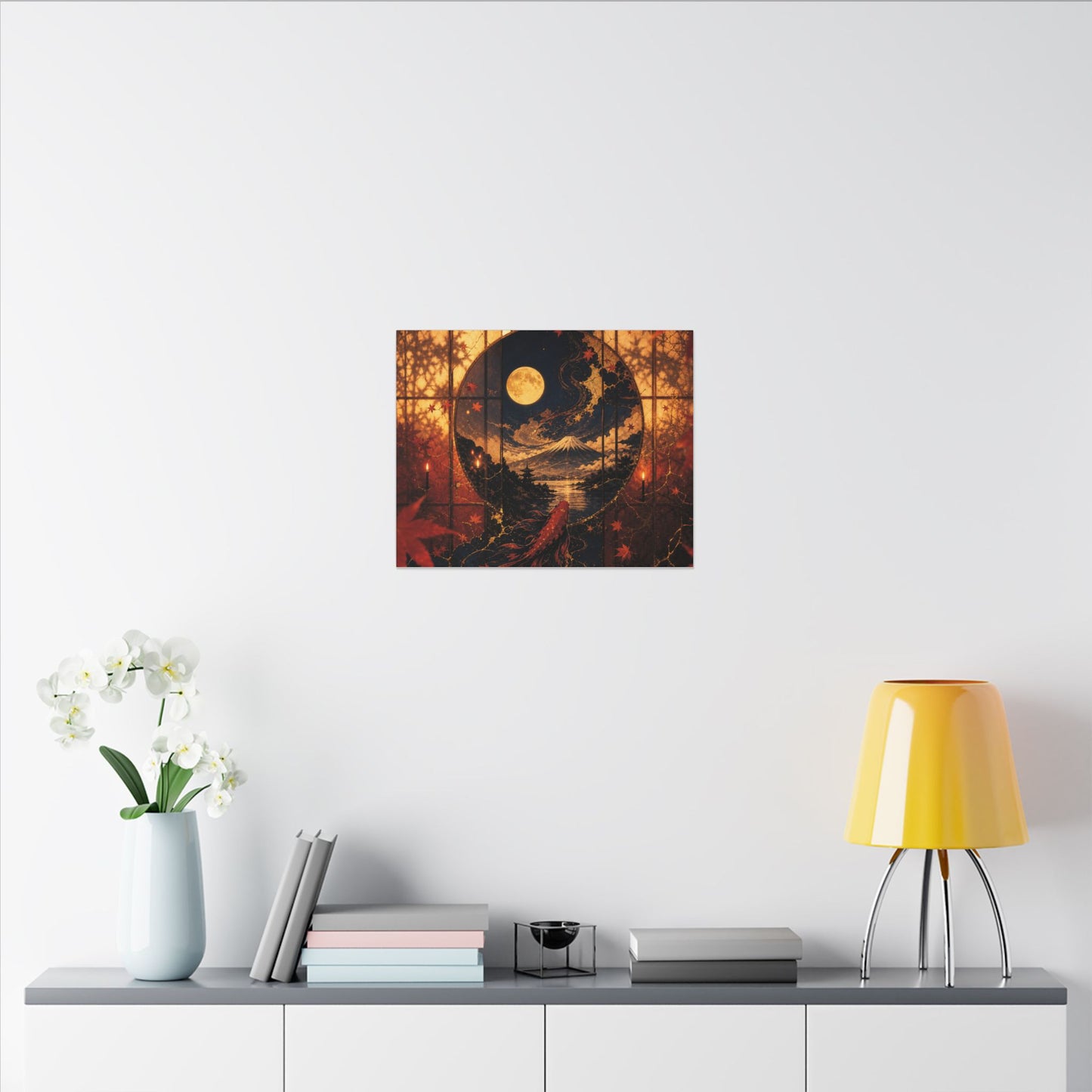 Beautiful Shoji Screen Canvas Art - Gold Vein Kintsugi