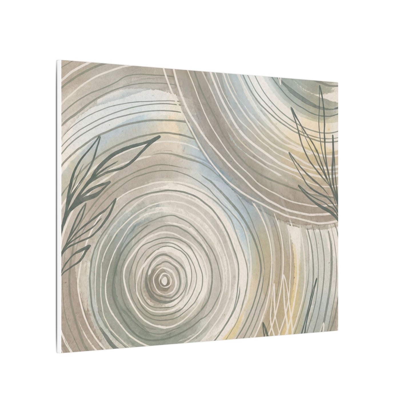 Kanso Water Ripple Canvas Art - Japandi Minimal Line