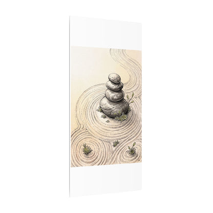 River Stones Spring Canvas Art | Zen Serene Design