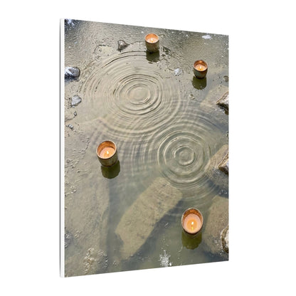 Water Ripple Canvas Art | Winter Japandi Japanese Pattern Art