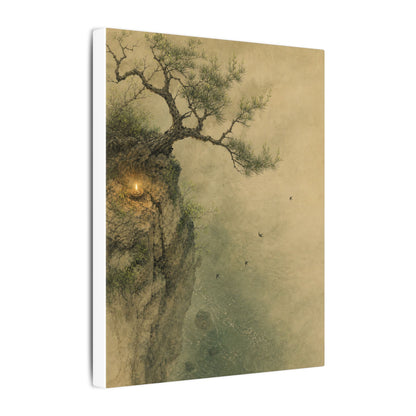 Spring Pine Tree Minimal Line Canvas Art | Earthy Decor