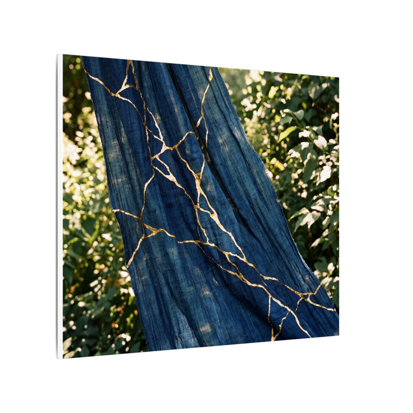 Resilient Silk Drape Canvas Art - Gold Repair Kintsugi