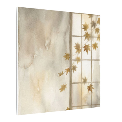 Warm Shoji Screen Canvas Art - Watercolor Japandi