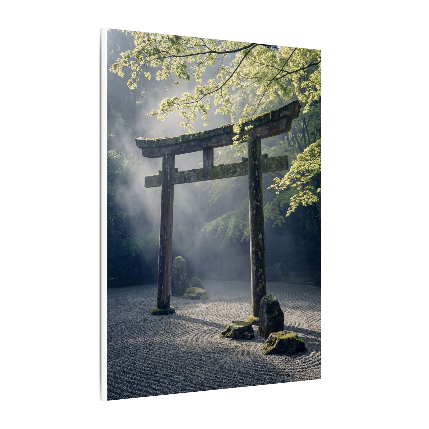 Torii Gate Canvas Art | Spring Zen Karesansui Art