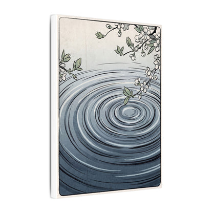 Calm Water Ripple Canvas Art - Ukiyo E Inspired Zen