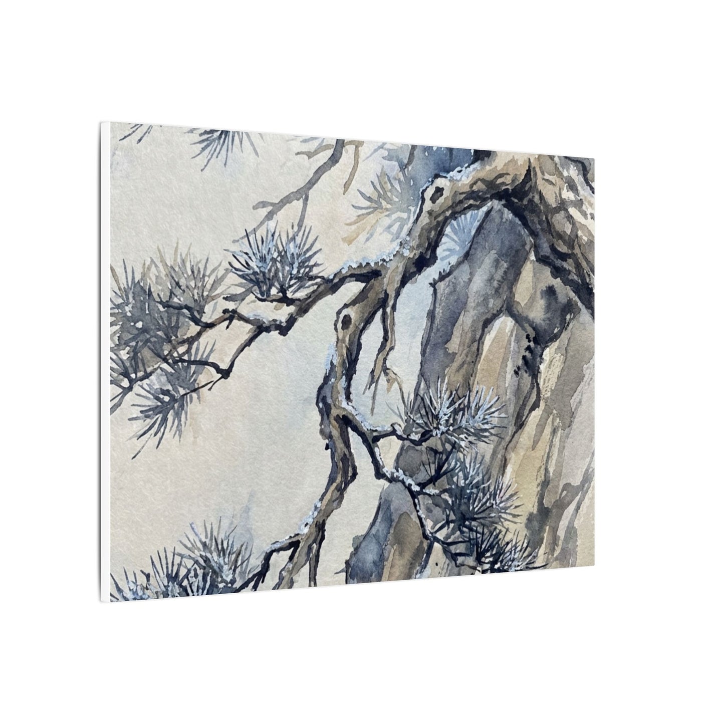 Moonlight Pine Tree Canvas Art - Japandi Seijaku