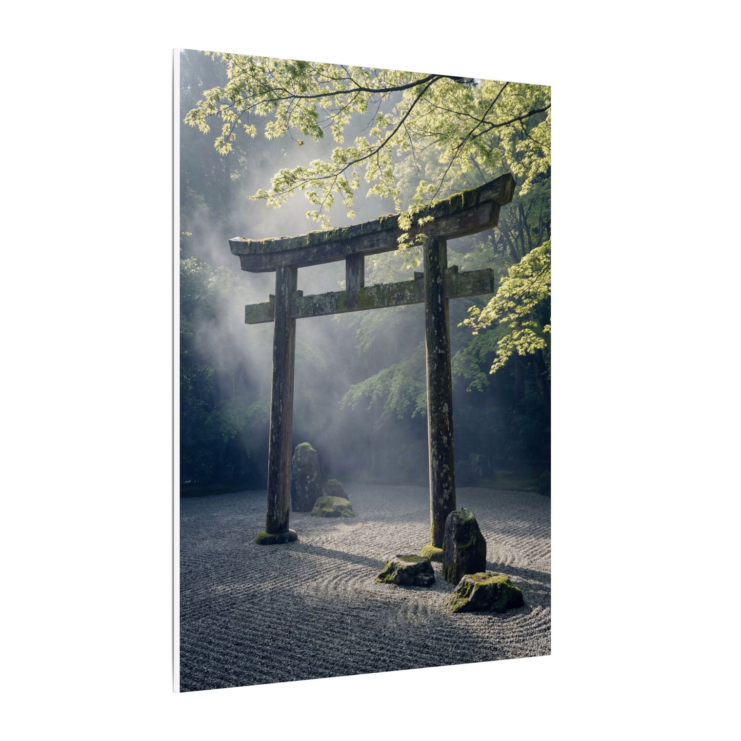 Torii Gate Canvas Art | Spring Zen Karesansui Art
