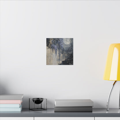 Winter Wisteria Texture Canvas Art | Elegant Decor