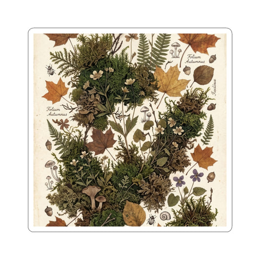 Overcast Moss Close Up Sticker - Cottagecore Seijaku
