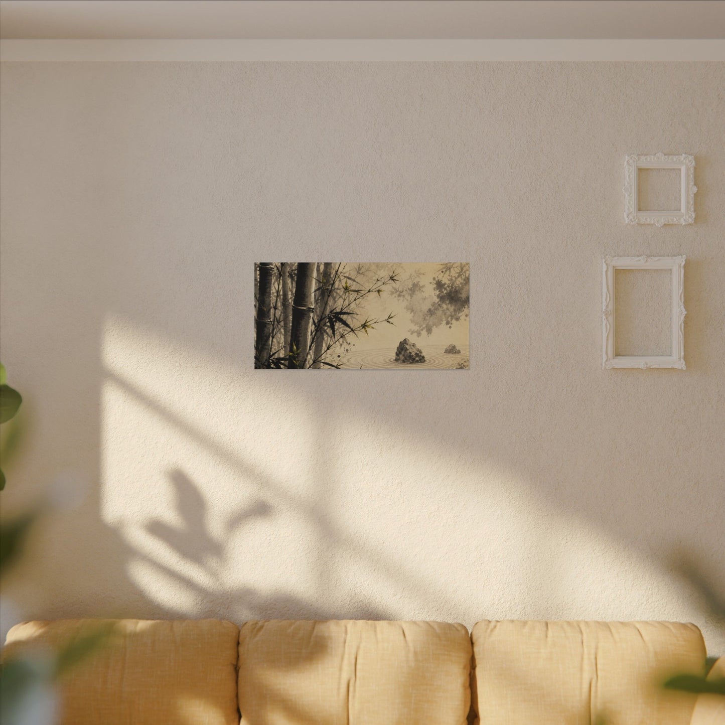 Peaceful Bamboo Grove Canvas Art - Karesansui Zen