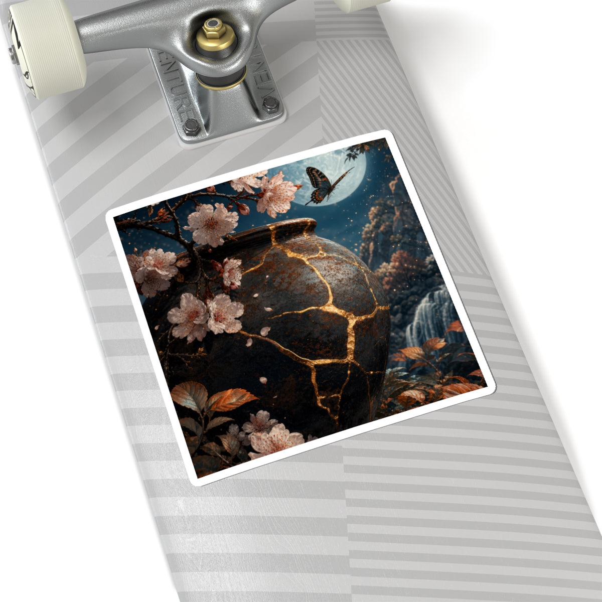 Beautiful Cherry Blossom Sticker - Gold Repair Kintsugi