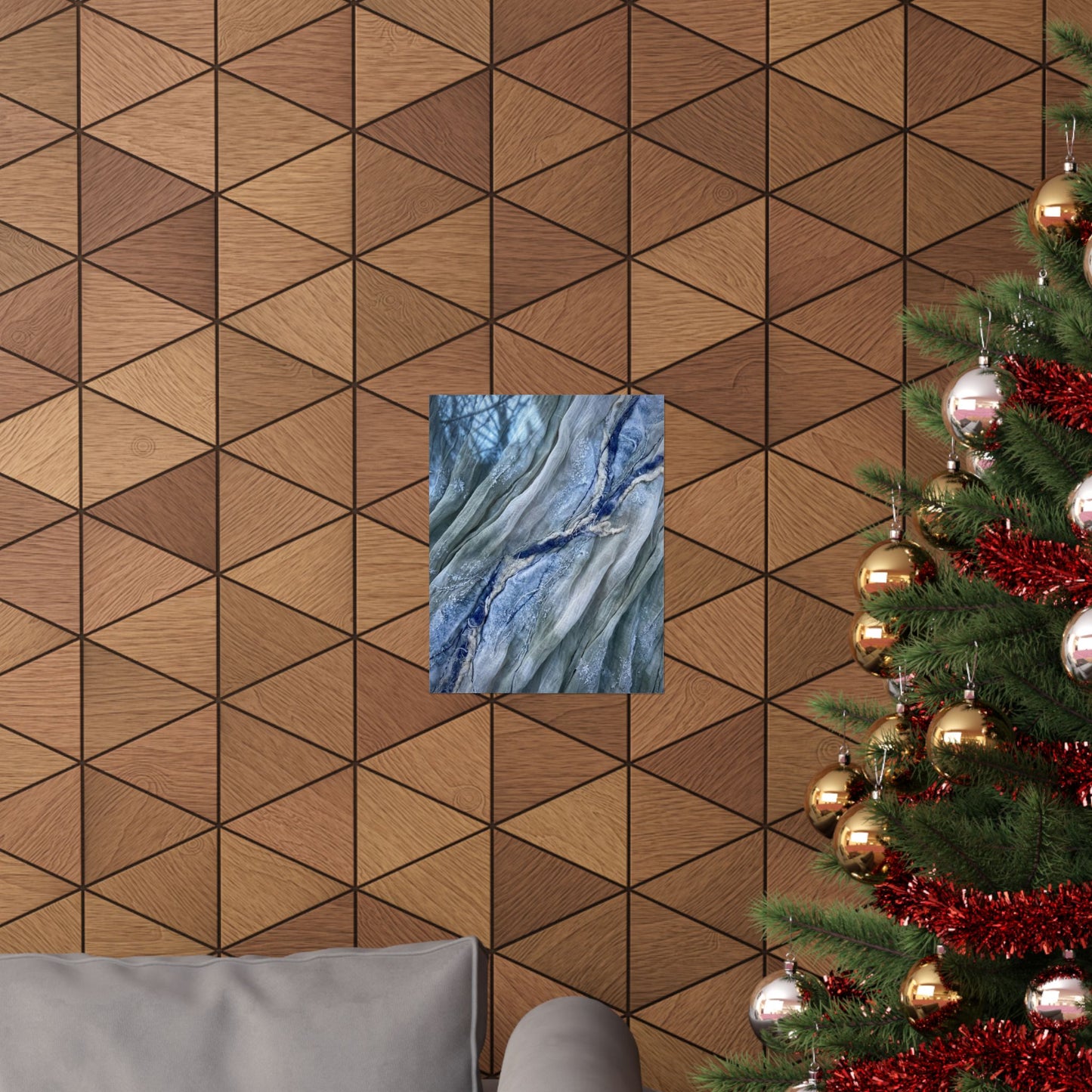 Warm Silk Drape Wall Art Print - Texture Japandi
