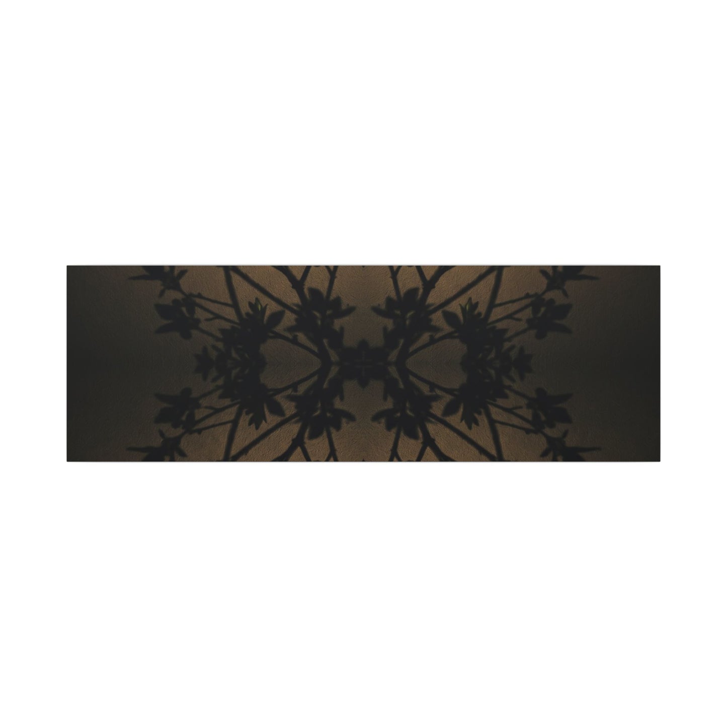 Golden Hour Shadow Play Canvas Art - Dark Japandi Seijaku