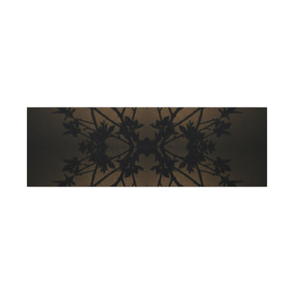 Golden Hour Shadow Play Canvas Art - Dark Japandi Seijaku