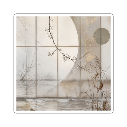 Overcast Shoji Screen Sticker - Japandi Datsuzoku