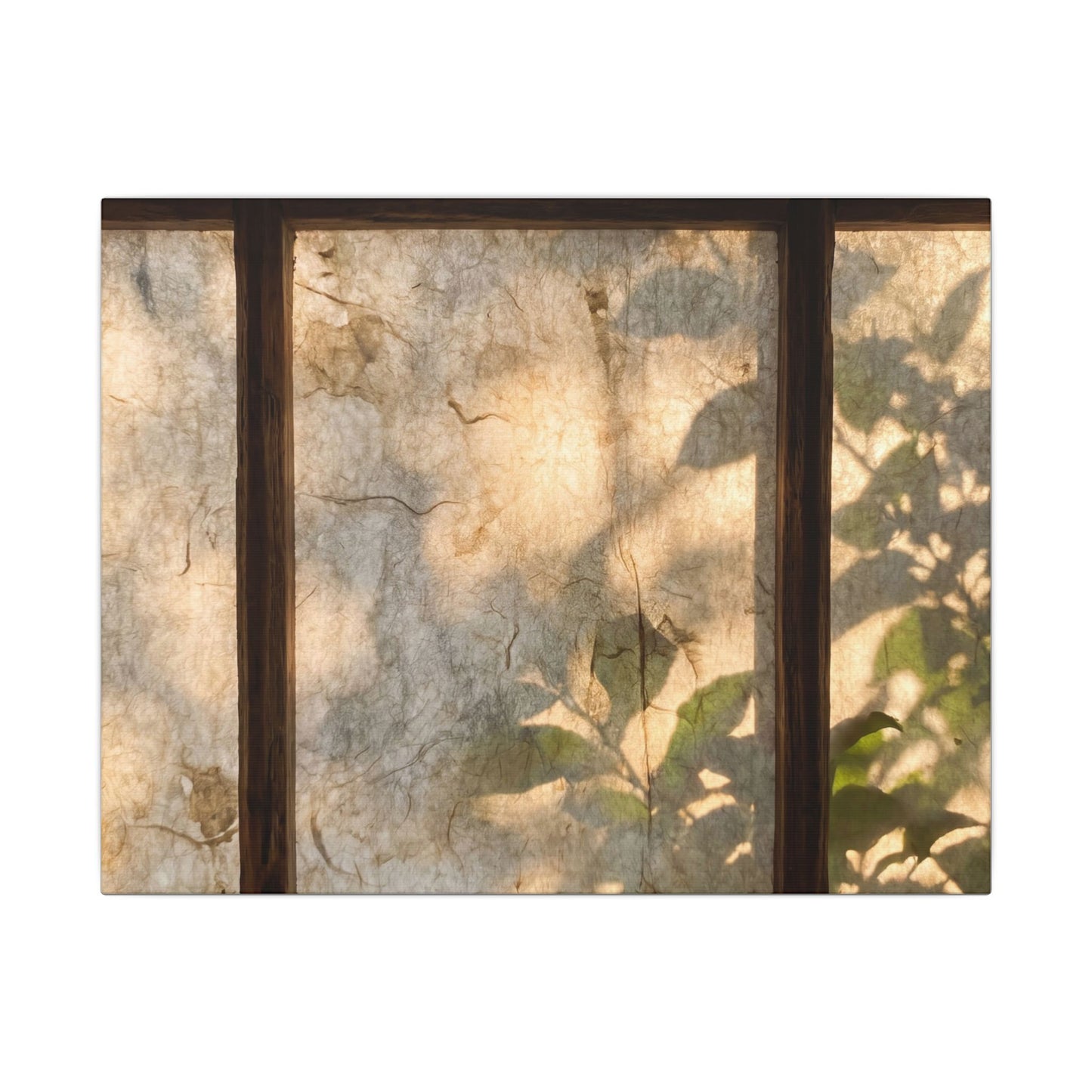 Golden Hour Shoji Screen Canvas Art - Japandi Mono No Aware