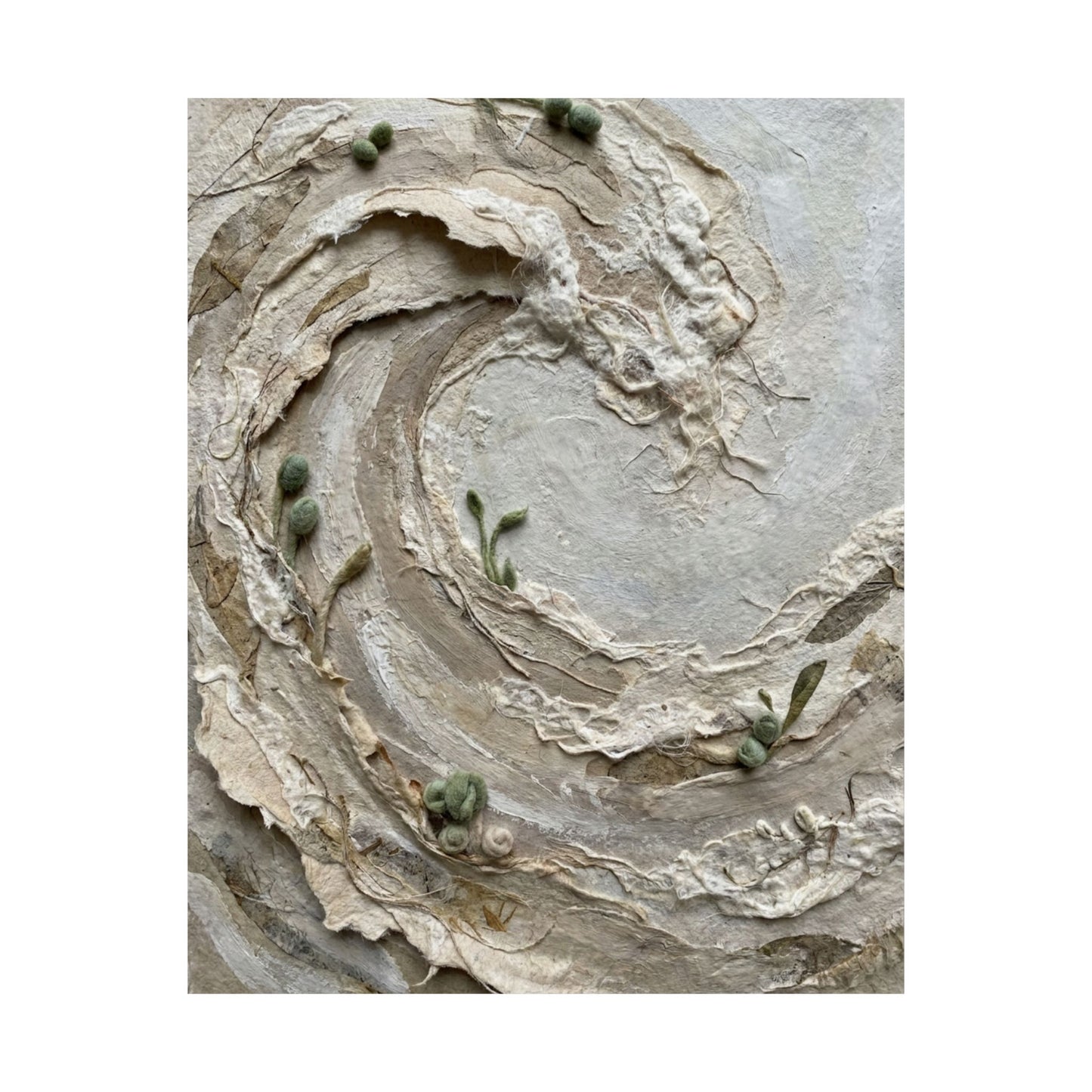 Ocean Wave Spring Wall Art Print | Japandi Earthy Design