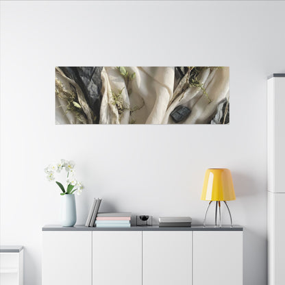Spring Silk Drape Texture Canvas Art | Warm Decor