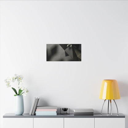 Paper Fold Moody Minimal Canvas Art | Luxurious Dark Japandi Art