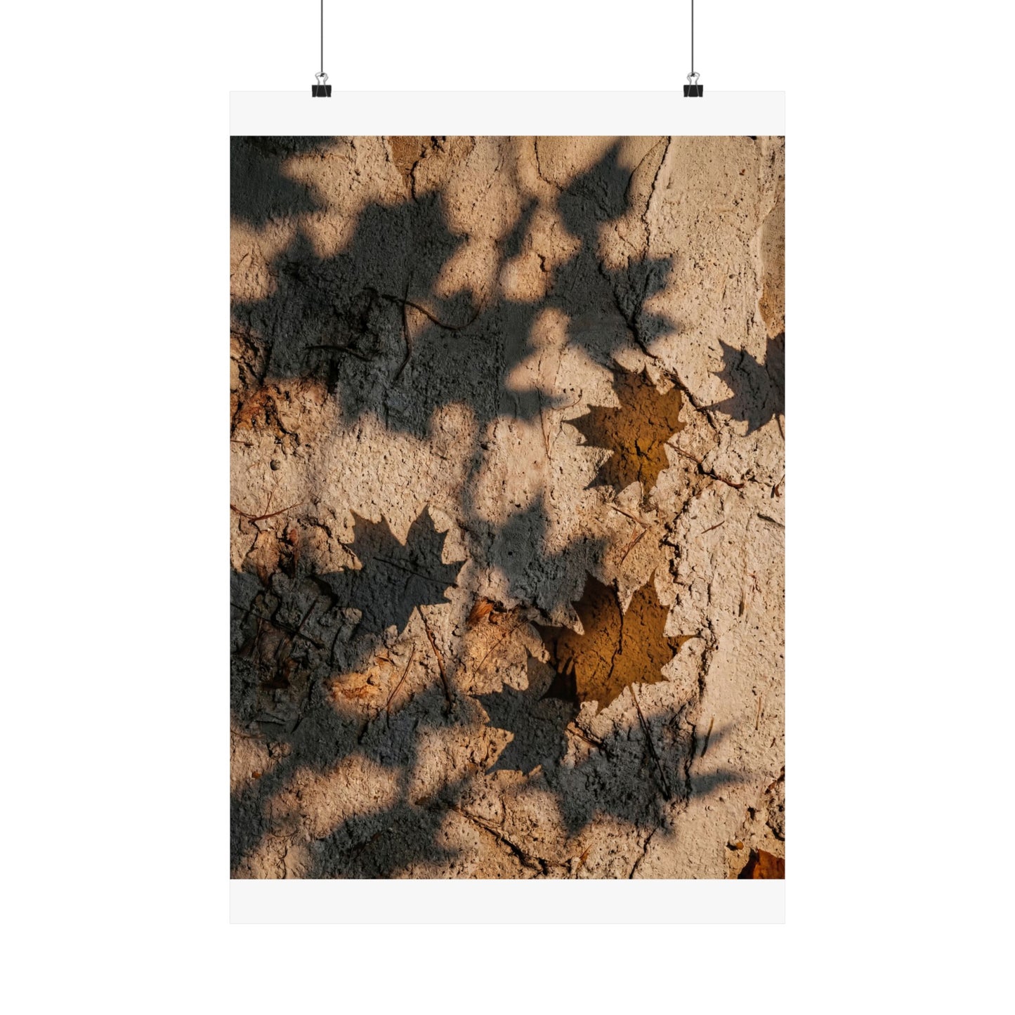 Shadow Play Texture Wall Art Print | Cozy Japandi Art Art Print