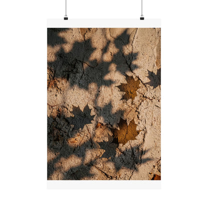 Shadow Play Texture Wall Art Print | Cozy Japandi Art Art Print