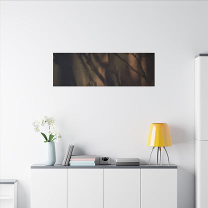 Candlelight Shadow Play Canvas Art - Dark Japandi Shibui