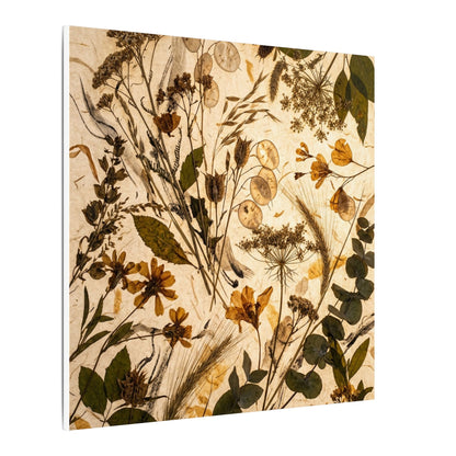 Dried Flowers Summer Canvas Art | Japandi Neutral Design