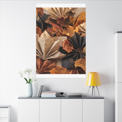 Paper Fold Texture Canvas Art | Elegant Japandi Art