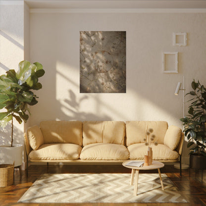 Japandi Rust Patina in Dappled | Japanese Pattern Canvas Art