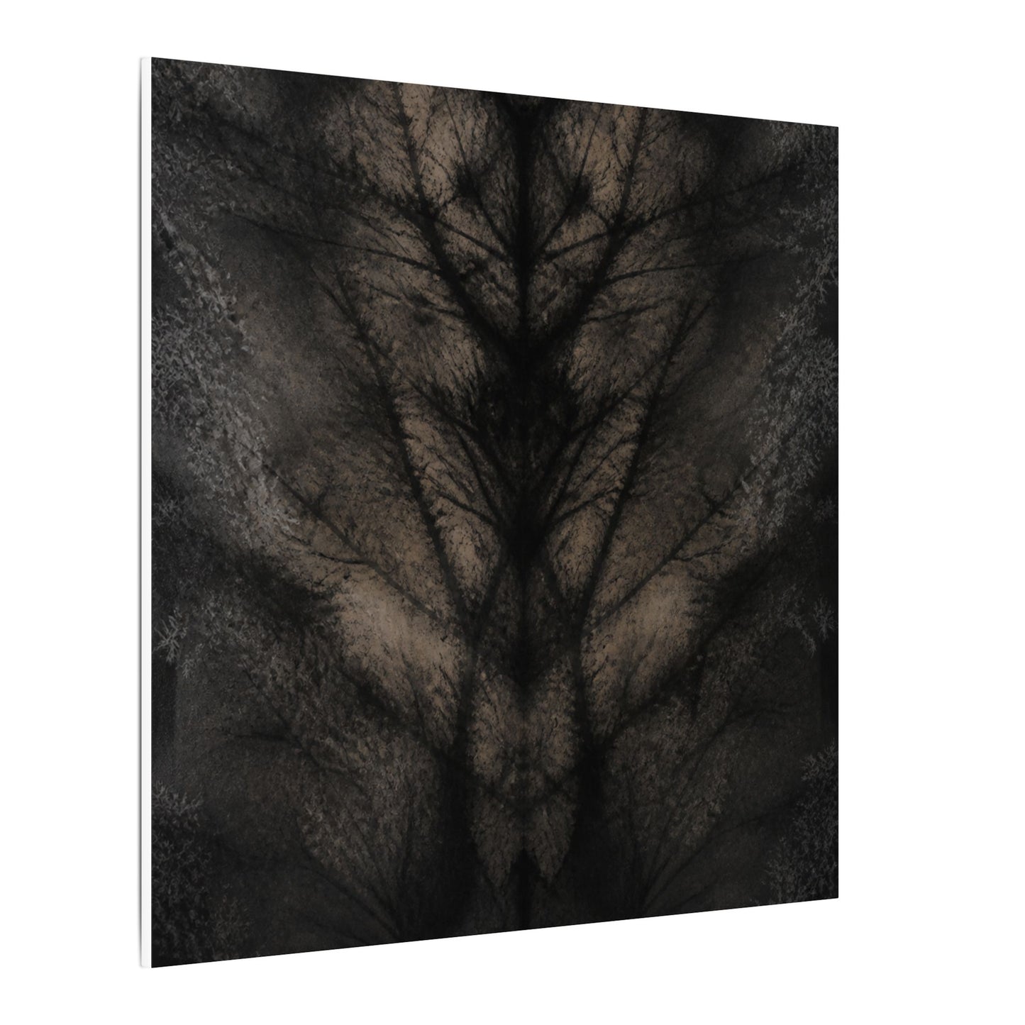 Seijaku Shadow Play Canvas Art - Dark Japandi Charcoal Ink