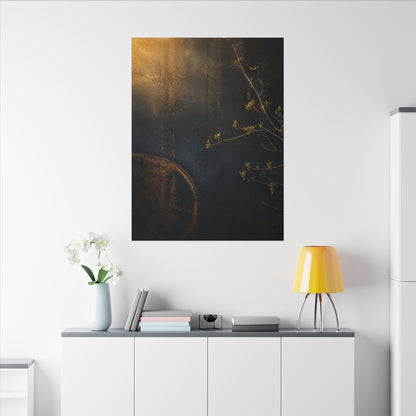 Spring Rust Patina Dark Texture Canvas Art | Moody Decor