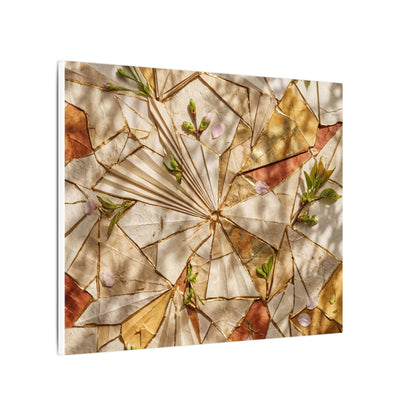 Resilient Paper Fold Canvas Art - Gold Repair Kintsugi