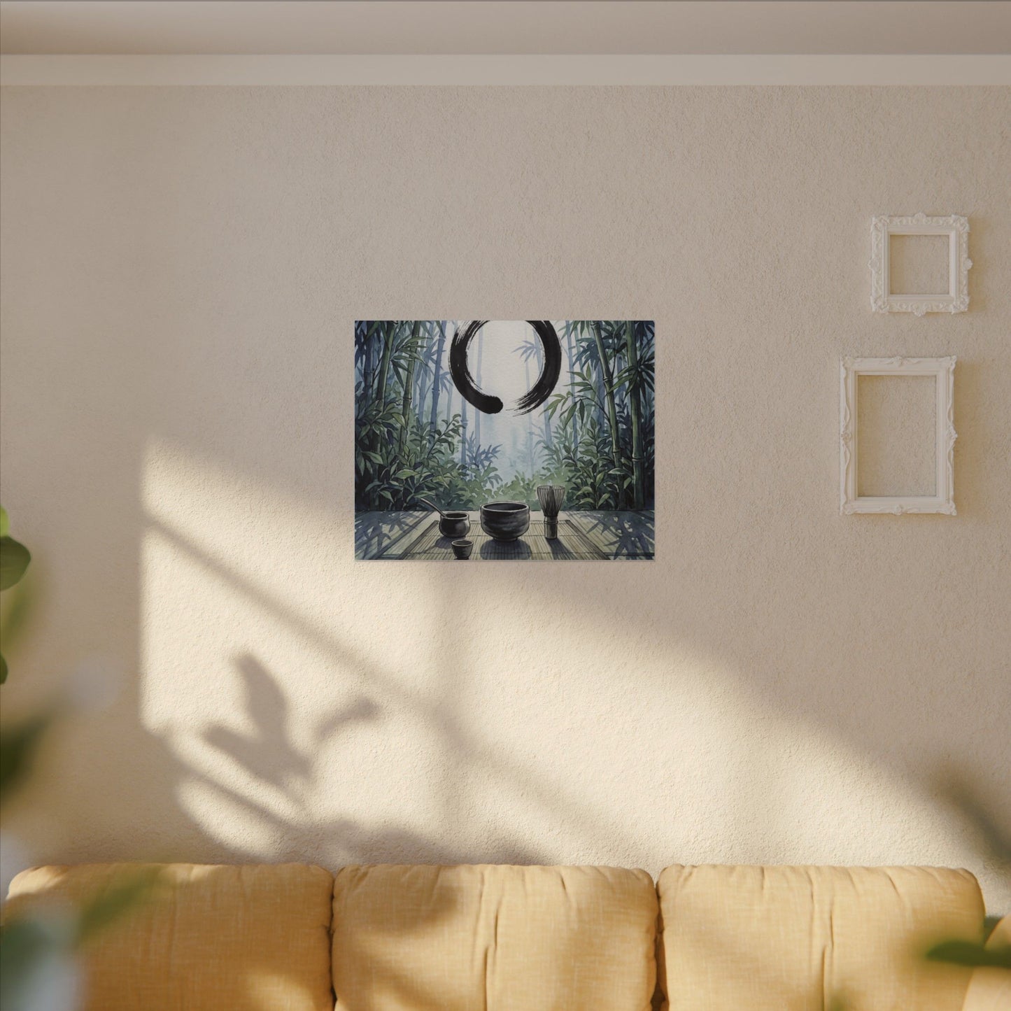 Seijaku Tea Ceremony Canvas Art - Zen Enso