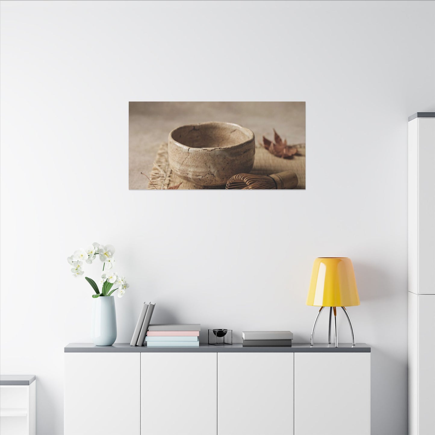 Ma Tea Ceremony Canvas Art - Japandi Texture