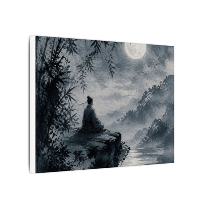 Ink Brushstroke Sumi E Canvas Art | Serene Zen Art