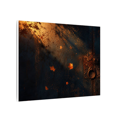 Dark Japandi Rust Patina in Golden Hour | Shadow Zen Canvas Art