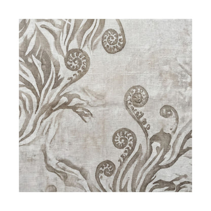 Fern Unfurling Japanese Pattern Wall Art Print | Neutral Japandi Art