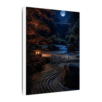 Summer Rock Garden Shadow Zen Canvas Art | Moody Decor