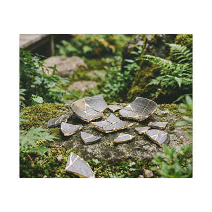 Summer Broken Pottery Gold Repair Canvas Art | Resilient Decor