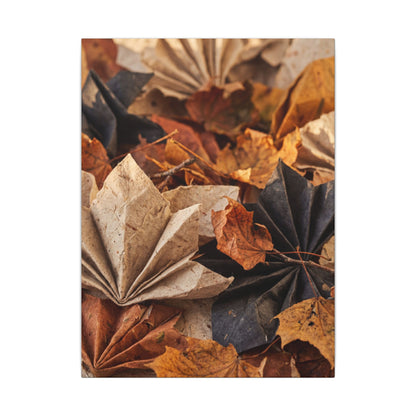Paper Fold Texture Canvas Art | Elegant Japandi Art
