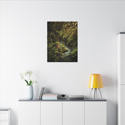 Tea Ceremony Spring Canvas Art | Kintsugi Philosophical Design