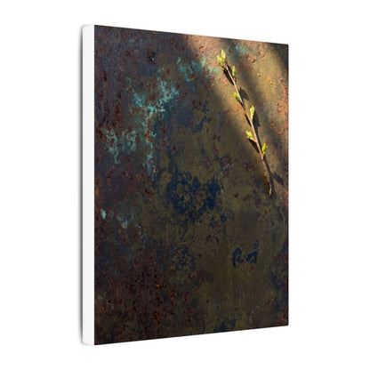 Golden Hour Rust Patina Canvas Art - Dark Japandi Ma