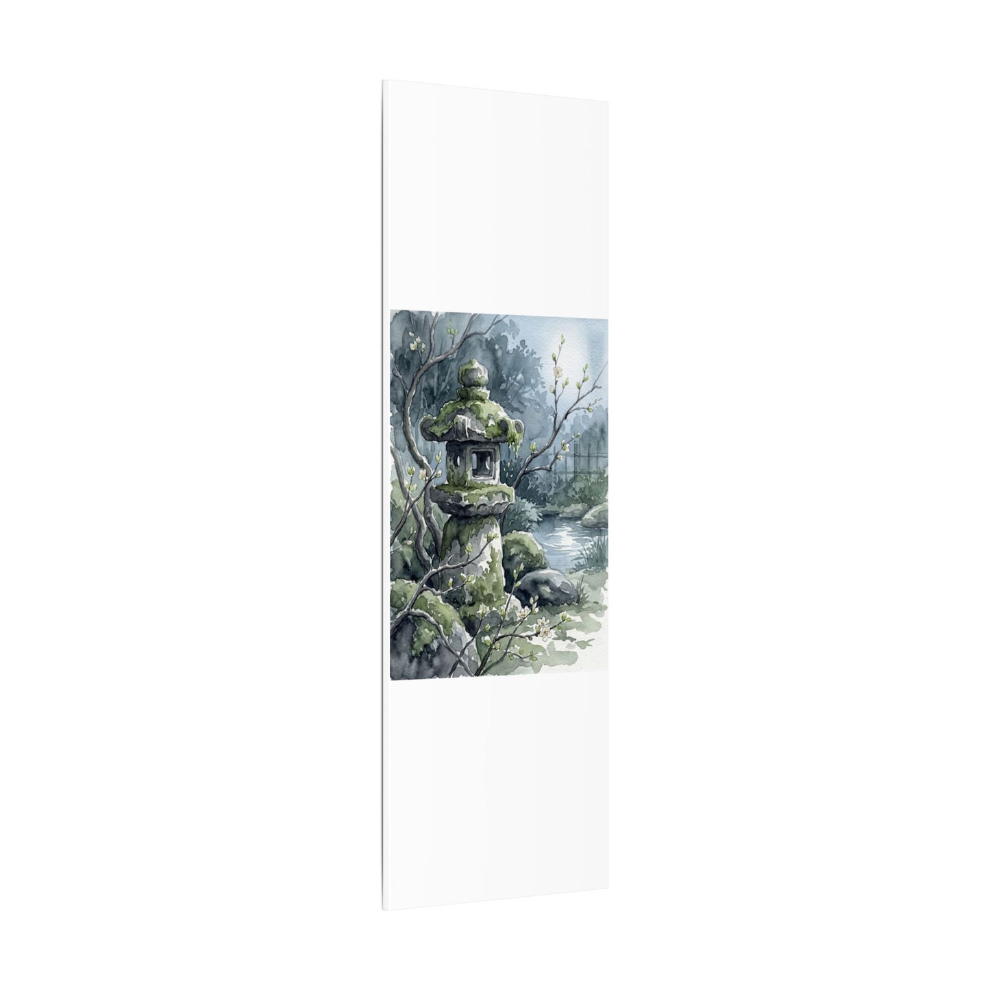 Moonlight Stone Lantern Canvas Art - Japandi Seijaku