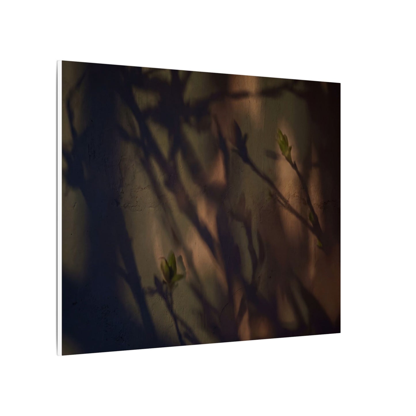 Candlelight Shadow Play Canvas Art - Dark Japandi Shibui