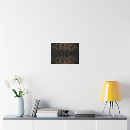 Golden Hour Shadow Play Canvas Art - Dark Japandi Seijaku